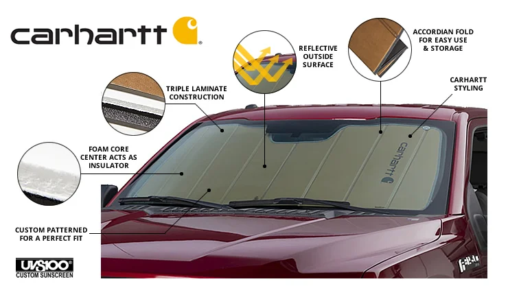 Carhartt Windshield Sun Shields UV Sun Shades Questions & Answers